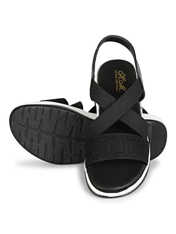 women black back strap platform wedge - 22005017 - Standard Image - 2
