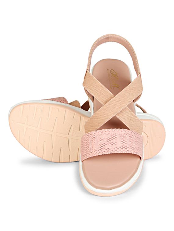 women peach back strap platform wedge - 22005018 - Standard Image - 2