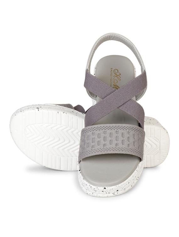 women solid back strap platform wedge - 22005024 - Standard Image - 2