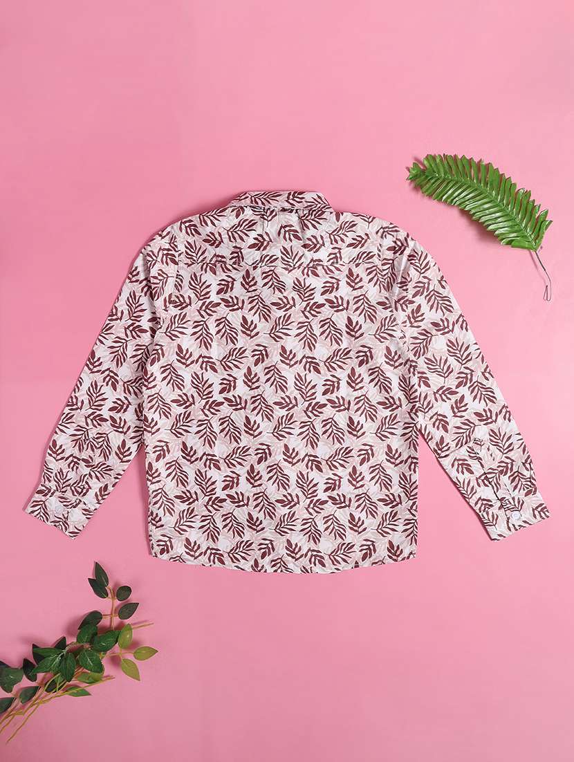 maroon cotton shirt - 22005084 -  Standard Image - 2