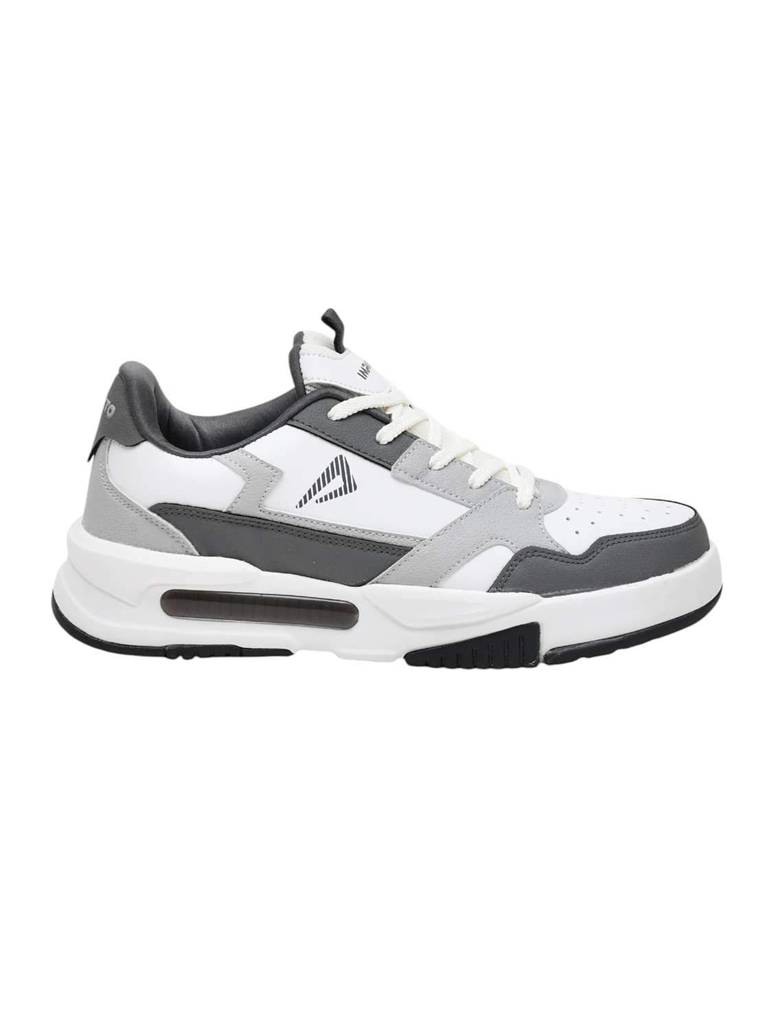 men grey lace up sneaker - 22005929 - Standard Image - 2