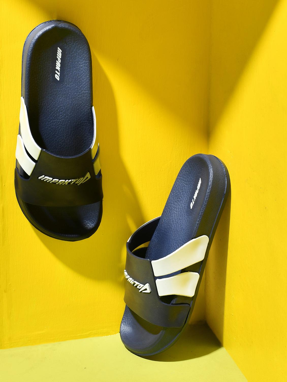 men blue slip on slider - 22005969 - Zoom Image - 0