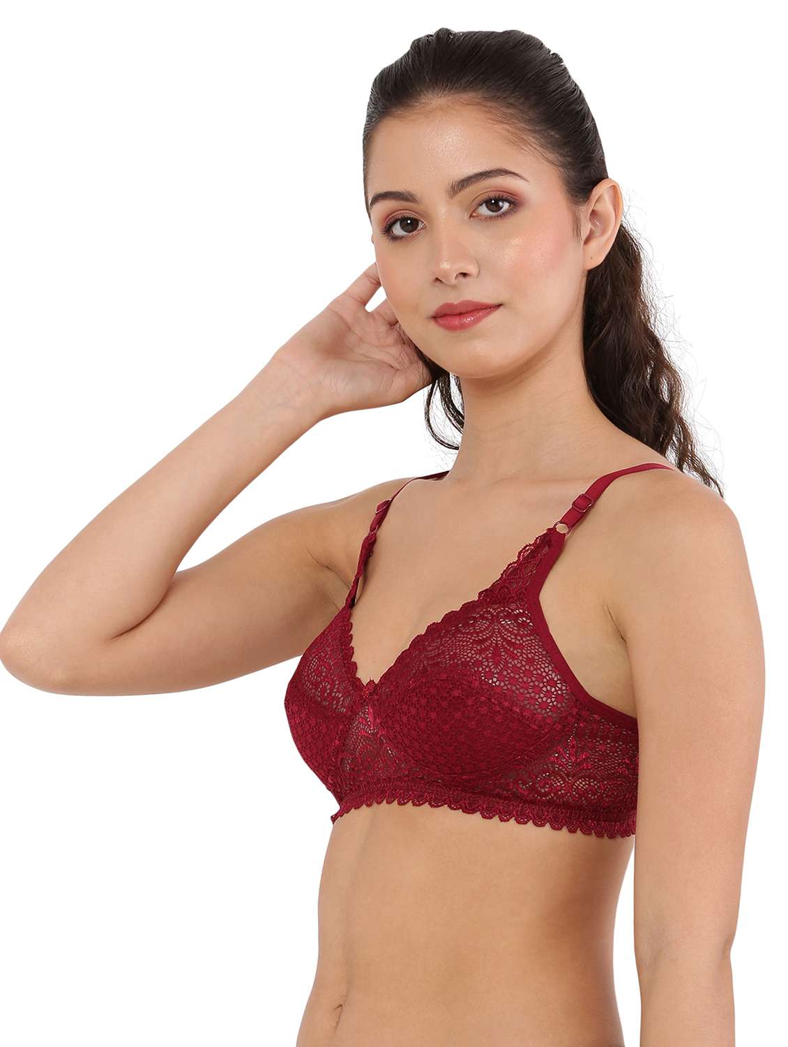 women pack of 2 non padded lace bra - 22006173 -  Standard Image - 2