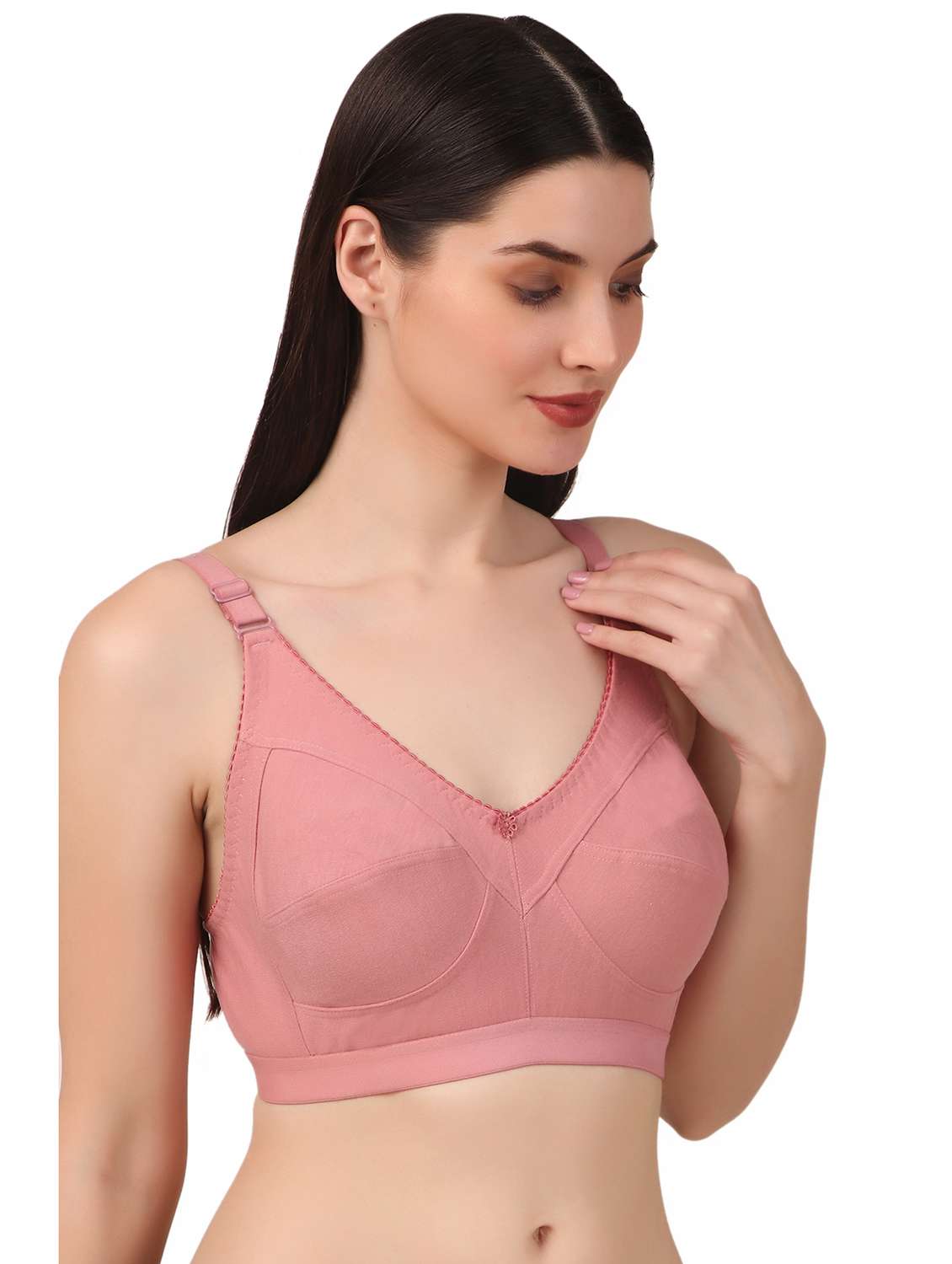 women pack of 2 solid non padded bra - 22006179 -  Standard Image - 2