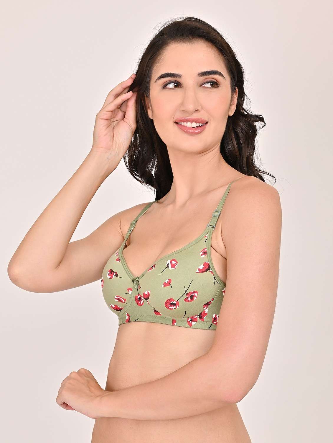 women pack of 2 printed non padded t-shirt bra - 22006180 - Standard Image - 2