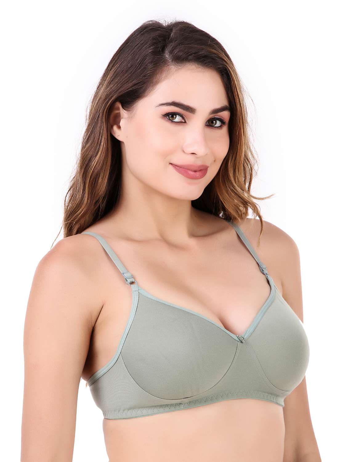women pack of 2 solid non padded bra - 22006183 - Standard Image - 2