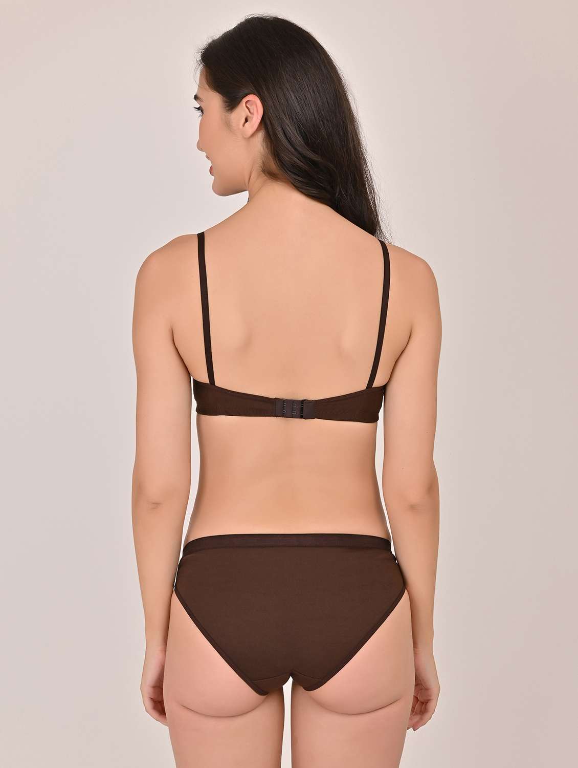 women solid lace bra and panty set - 22006191 -  Standard Image - 2