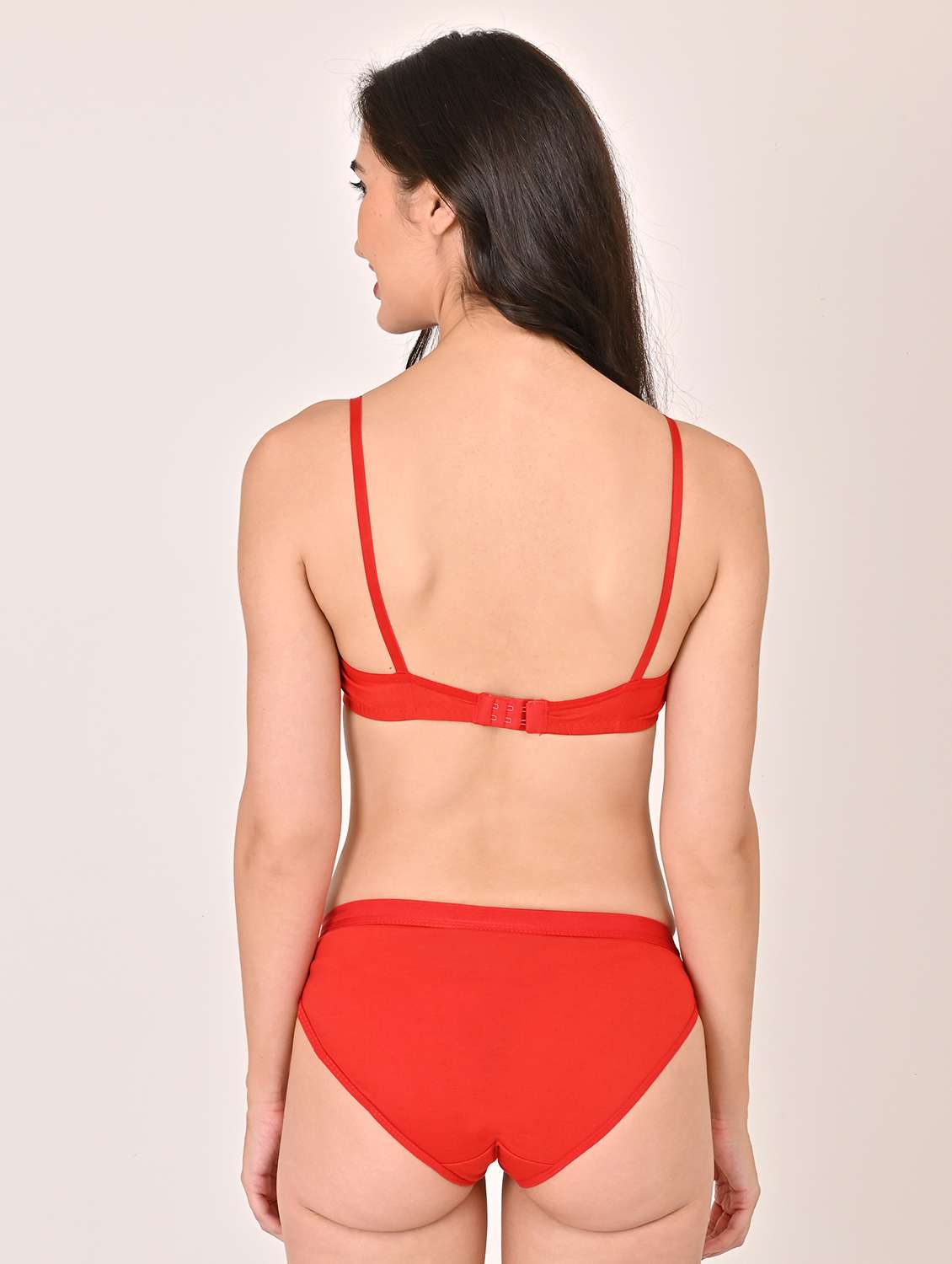 women solid bra and panty set - 22006196 -  Standard Image - 2