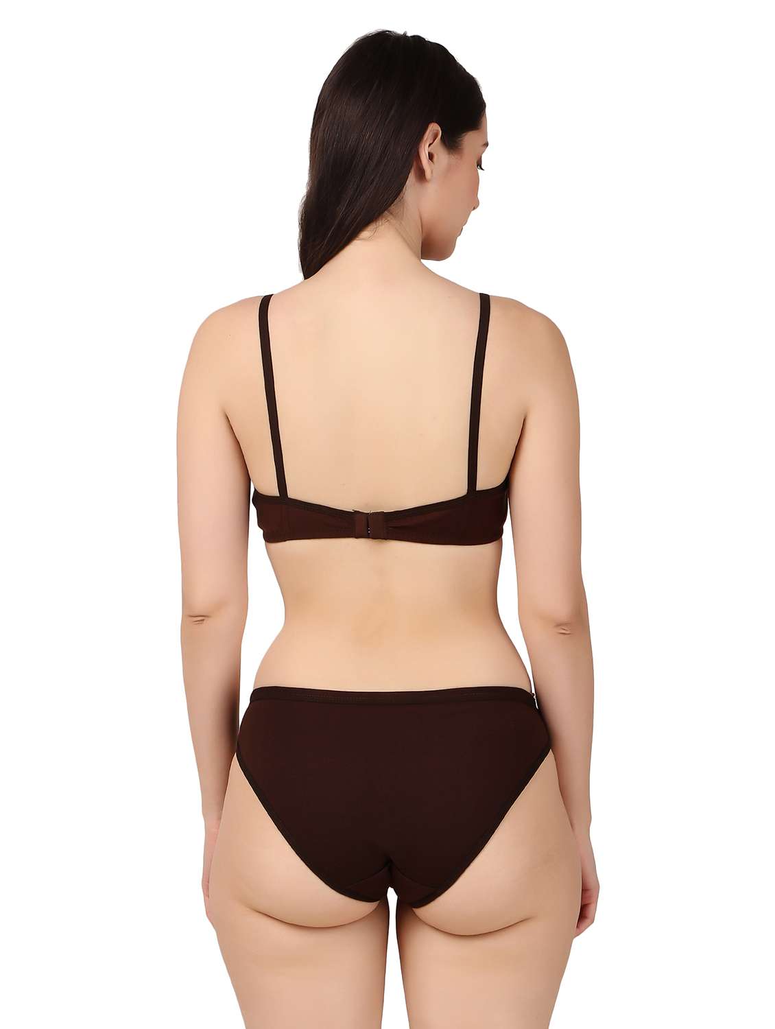 women solid bra and panty set - 22006197 -  Standard Image - 2