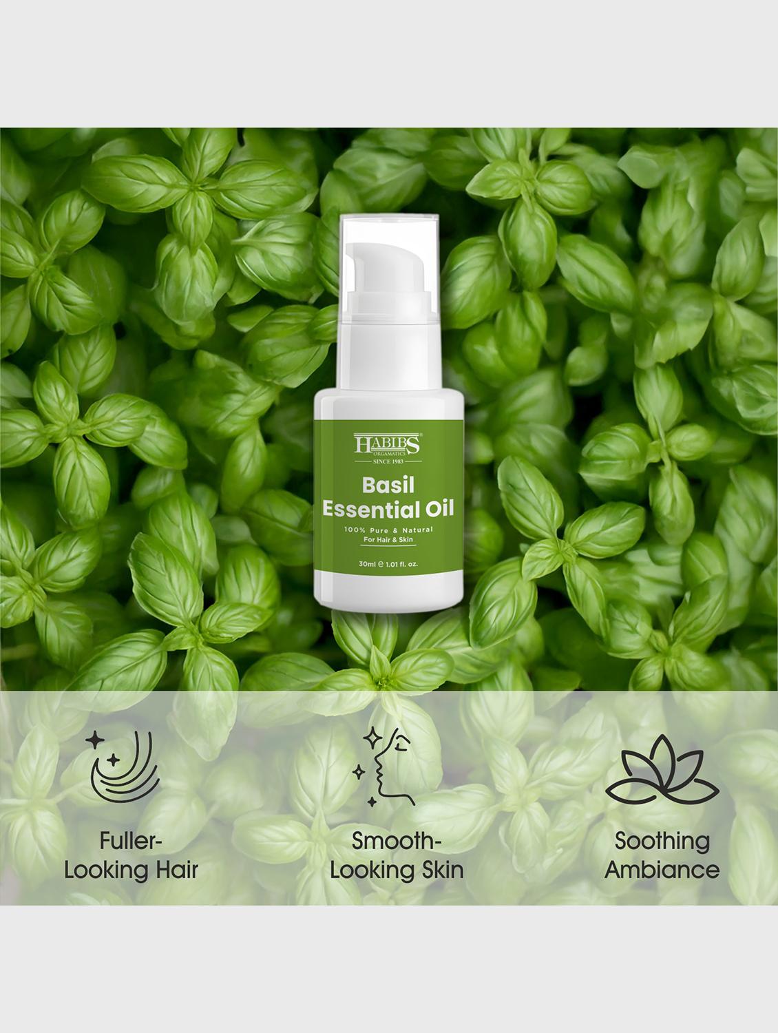 basil essential oil - 100% undiluted, therapeutic grade for stress relief & mental clarity 30ml - 22006223 - Standard Image - 7
