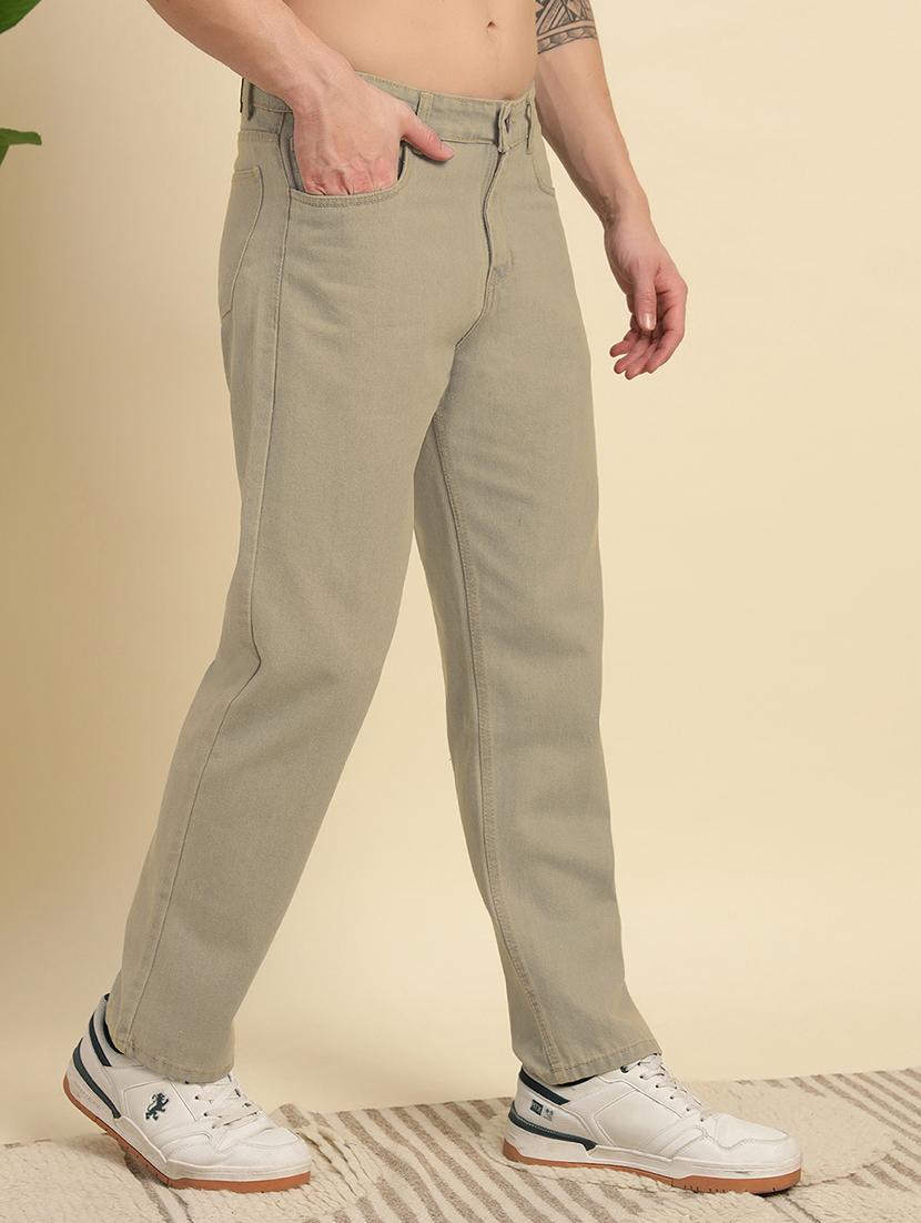 men plain mid rise full length jeans - 22006237 - Standard Image - 2