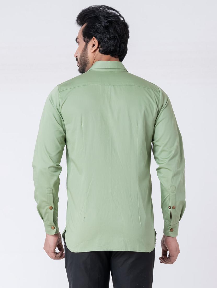 men geometric long sleeve regular fit casual shirt - 22006404 - Standard Image - 2