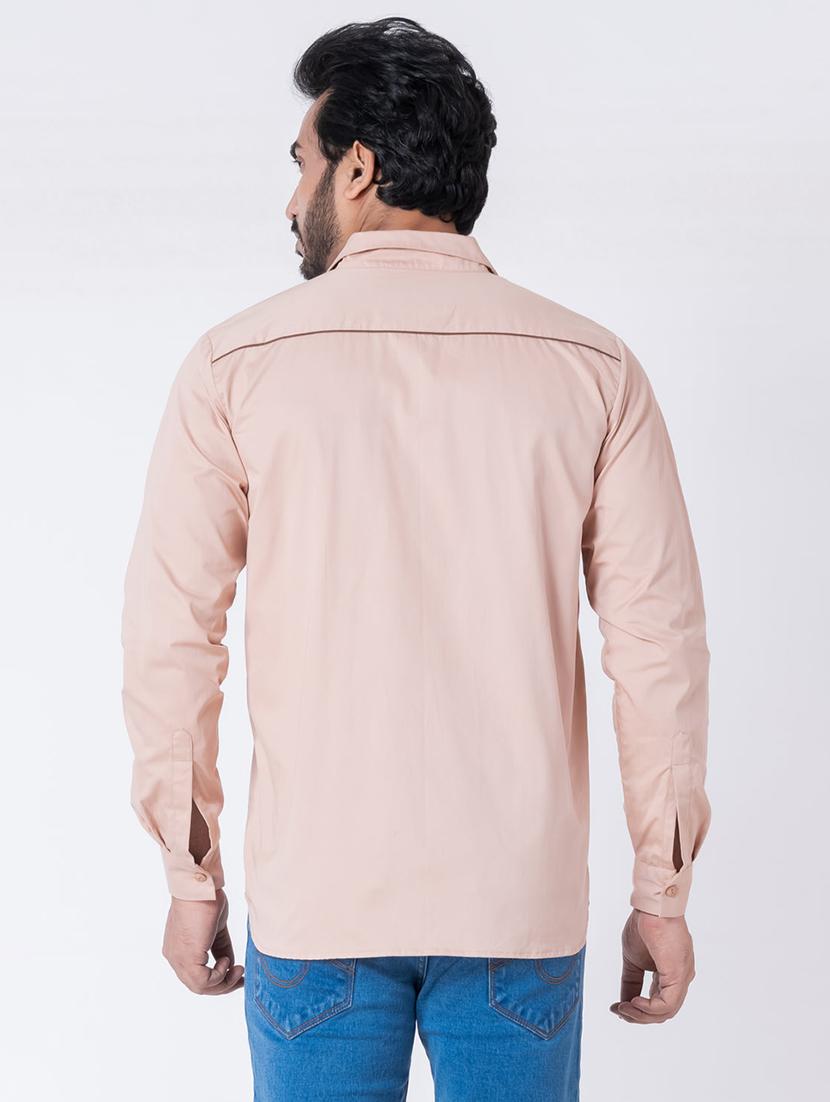 men striped long sleeve regular fit casual shirt - 22006412 - Standard Image - 2