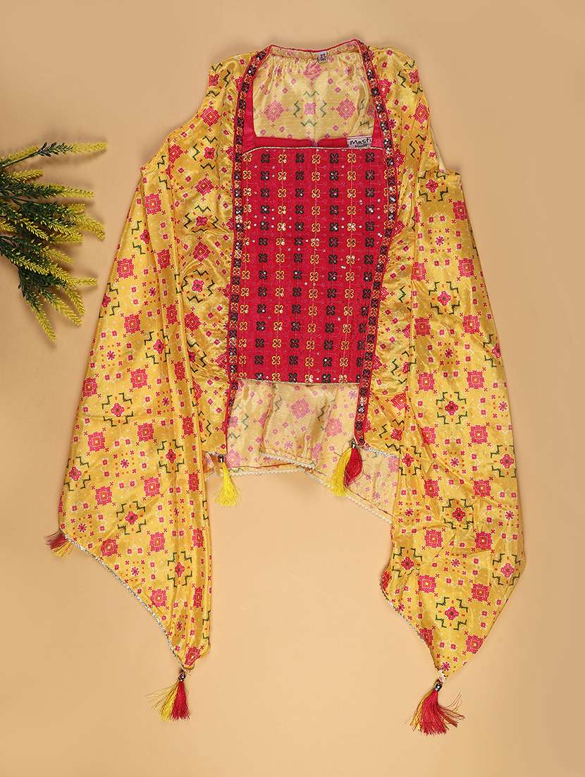 girls embroidered top and pant set - 22006528 -  Standard Image - 2
