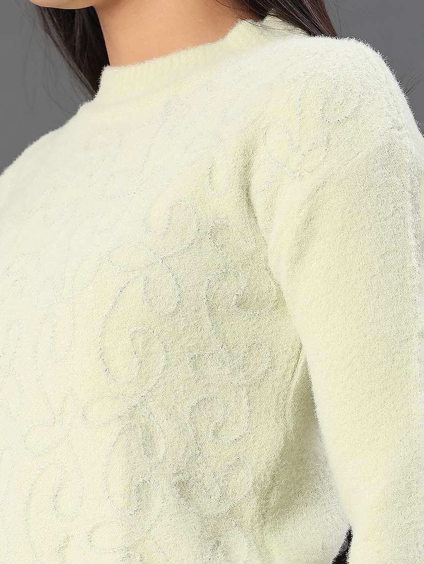 women self designed long sleeve pullover - 22006786 -  Standard Image - 2