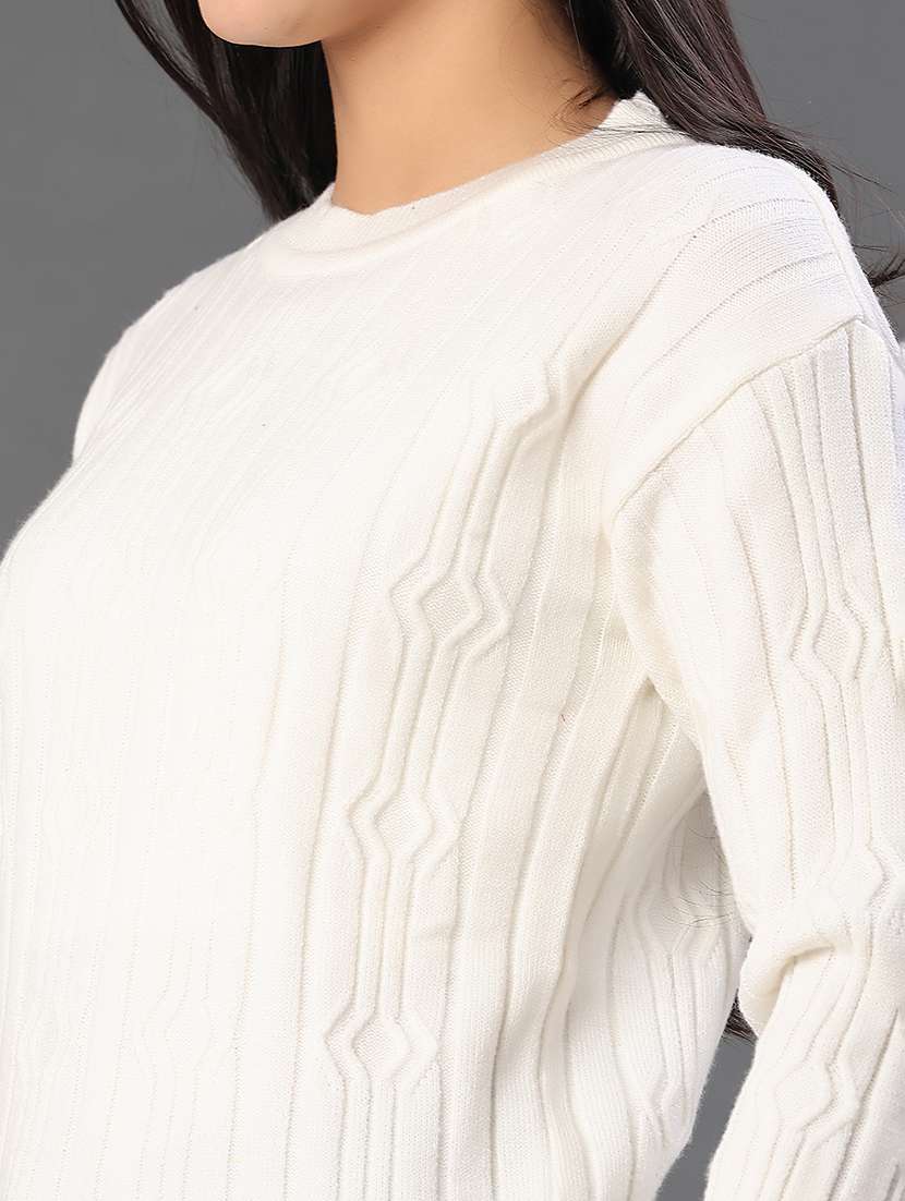 women self designed long sleeve pullover - 22006787 -  Standard Image - 2