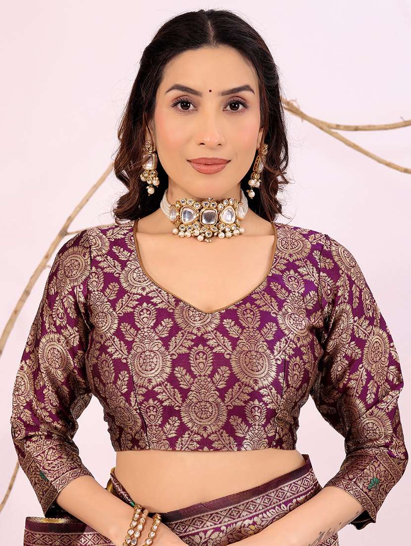 women self design banarasi saree with blouse - 22006960 - Standard Image - 2
