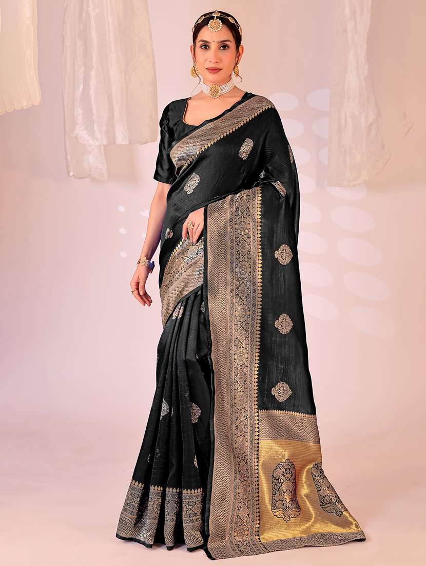 women self design kanjivaram saree with blouse