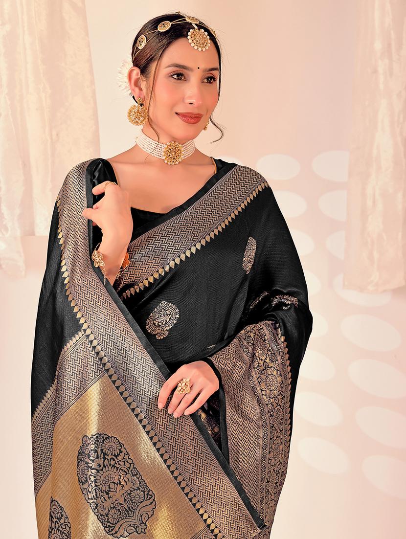women self design kanjivaram saree with blouse - 22006974 - Standard Image - 2