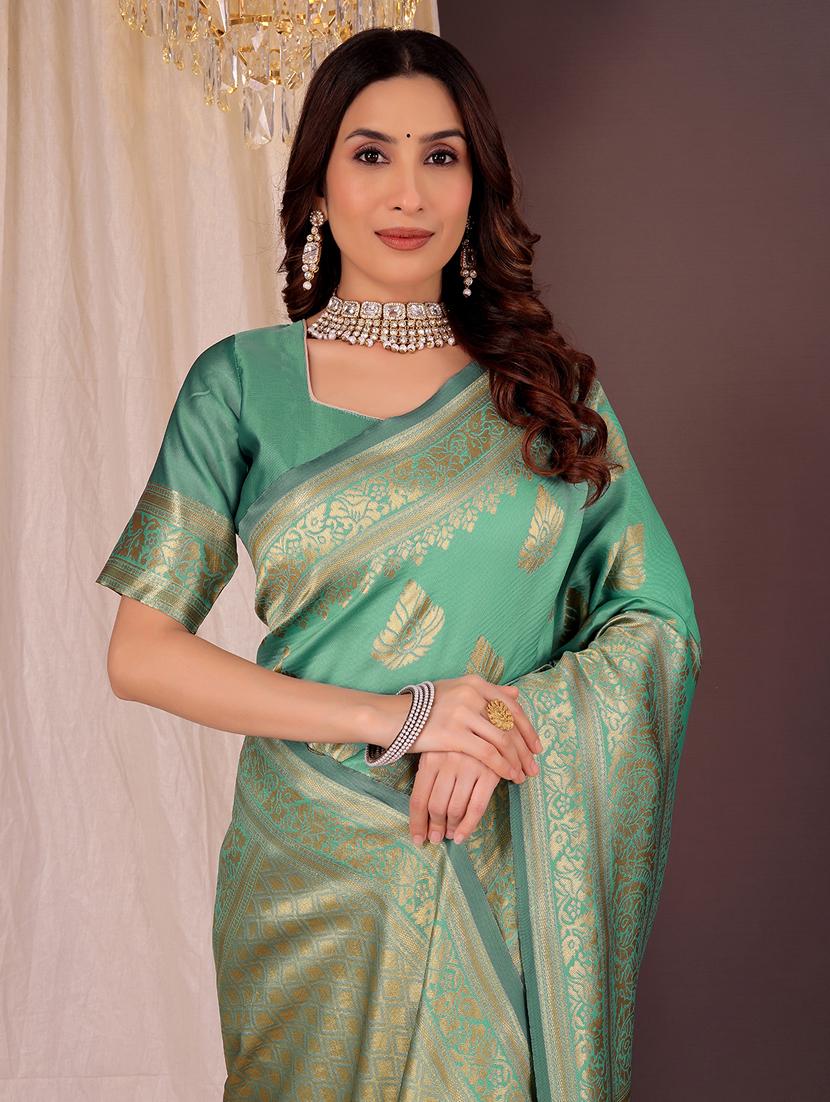 women self design banarasi saree with blouse - 22006990 - Standard Image - 2