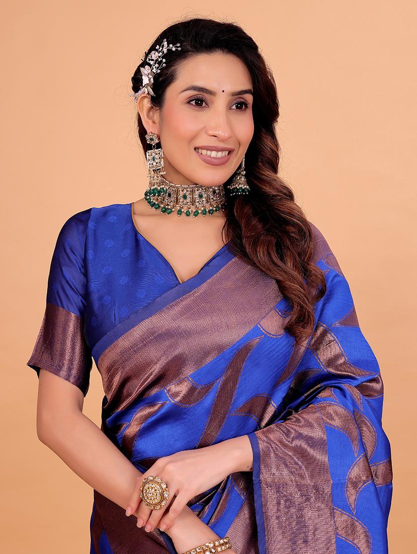 women self design banarasi saree with blouse - 22006998 - Standard Image - 2