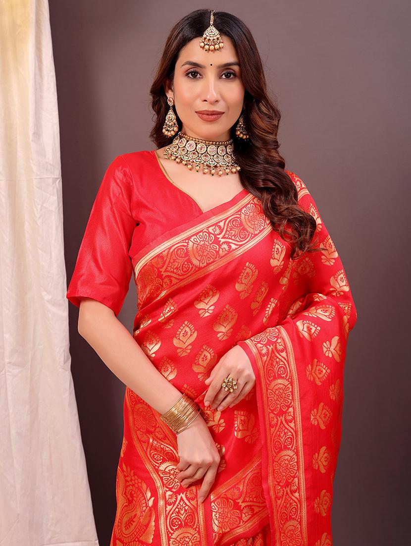 women self design banarasi saree with blouse - 22007004 - Standard Image - 2