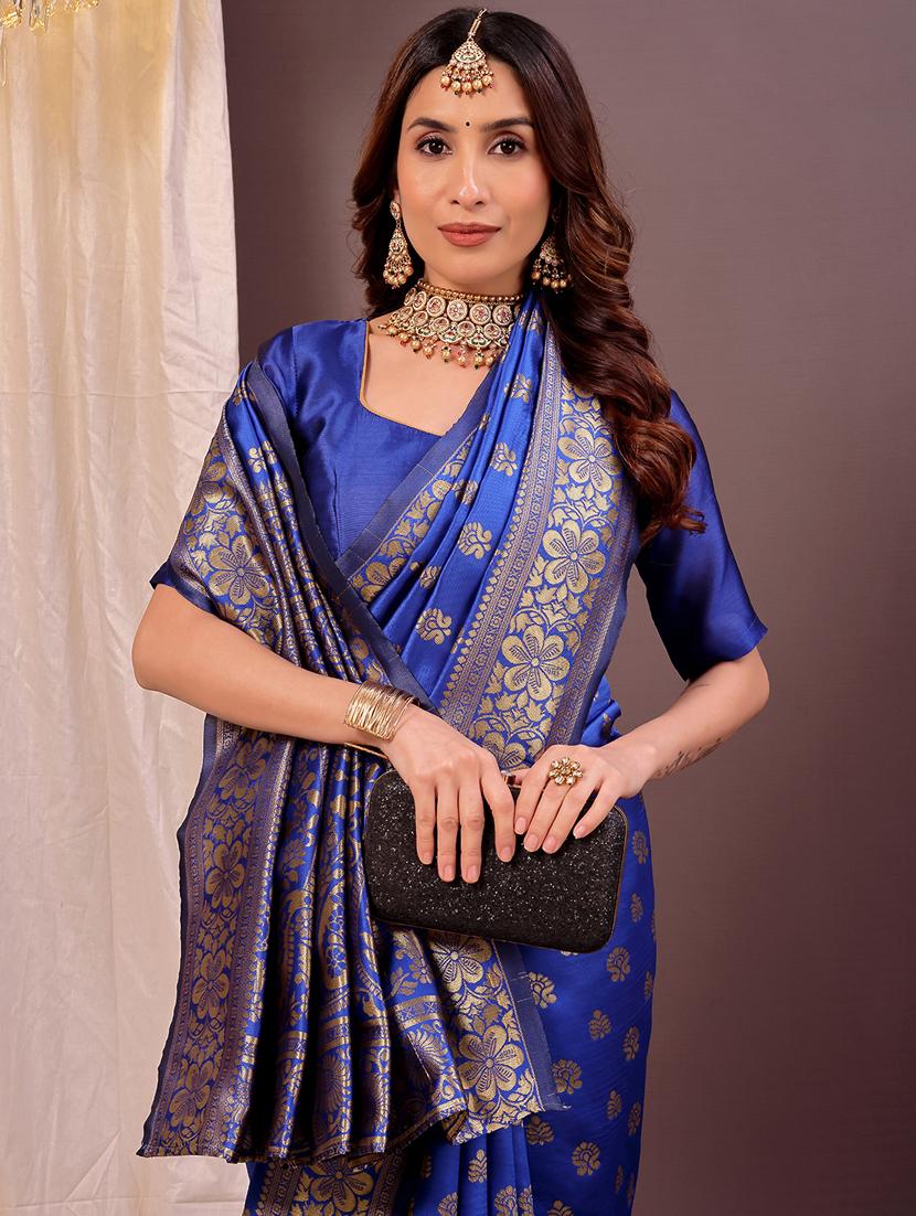 women self design banarasi saree with blouse - 22007012 - Standard Image - 2