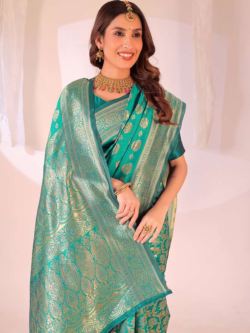 women self design banarasi saree with blouse - 22007029 - Standard Image - 2