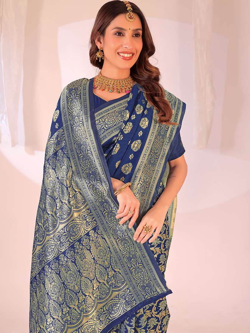 women self design banarasi saree with blouse - 22007032 - Standard Image - 2