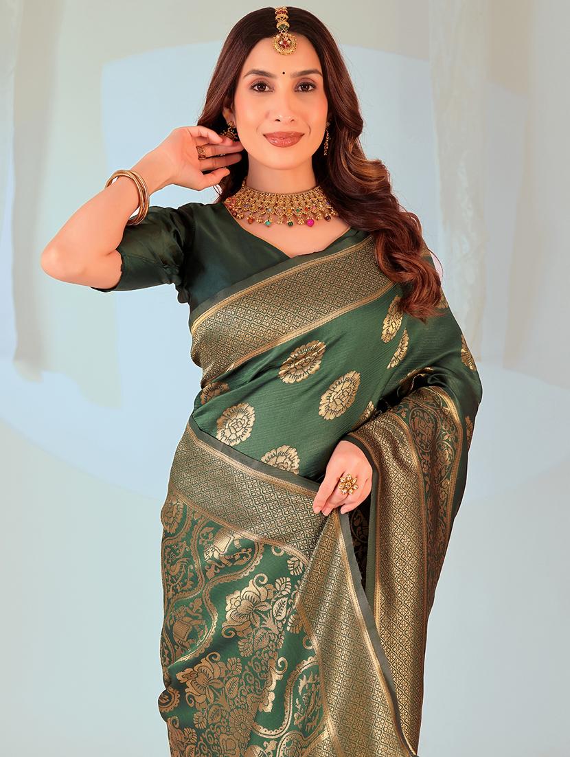 women self design banarasi saree with blouse - 22007036 - Standard Image - 2