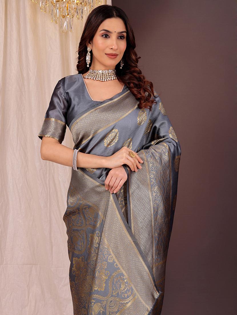 women self design banarasi saree with blouse - 22007037 - Standard Image - 2