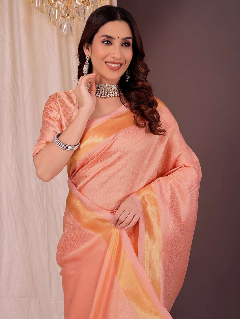 women self design kanjivaram saree with blouse - 22007048 -  Standard Image - 2