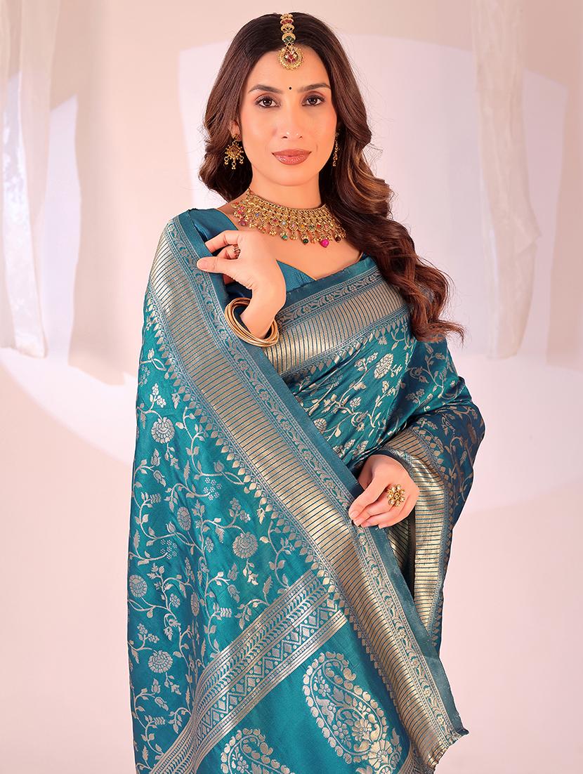 women self design banarasi saree with blouse - 22007052 - Standard Image - 2