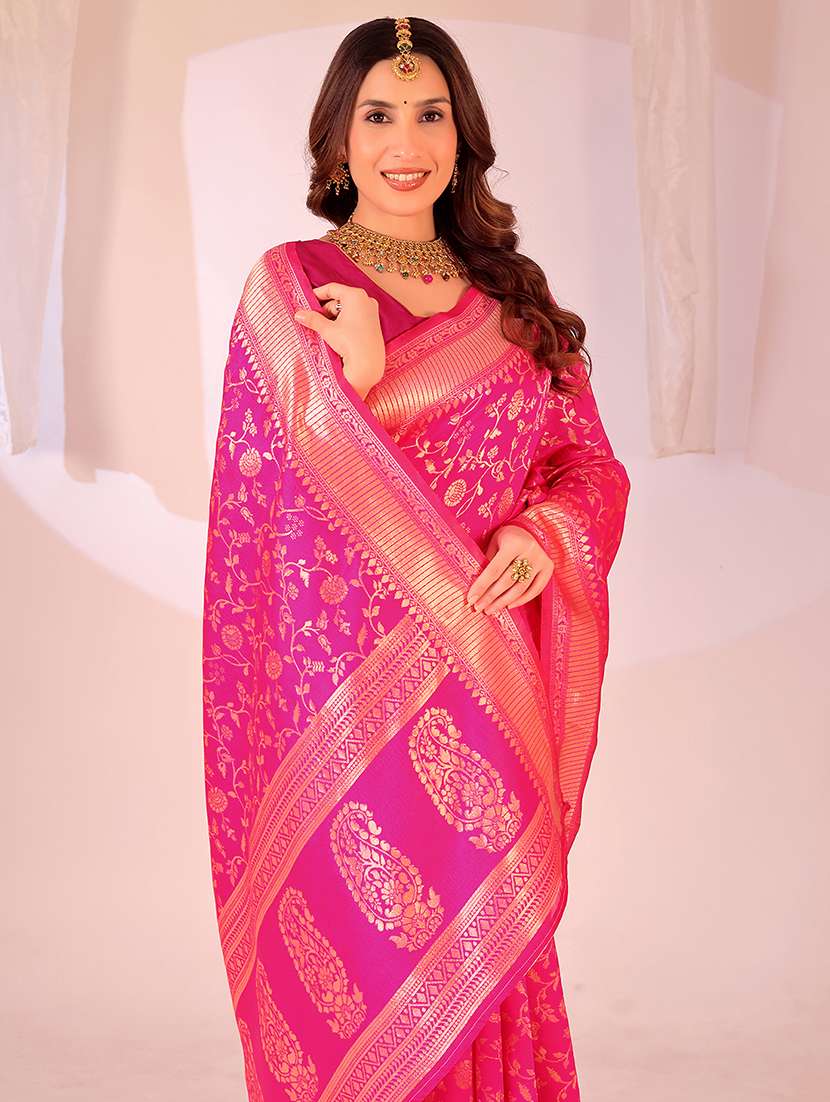 women self design banarasi saree with blouse - 22007053 -  Standard Image - 2