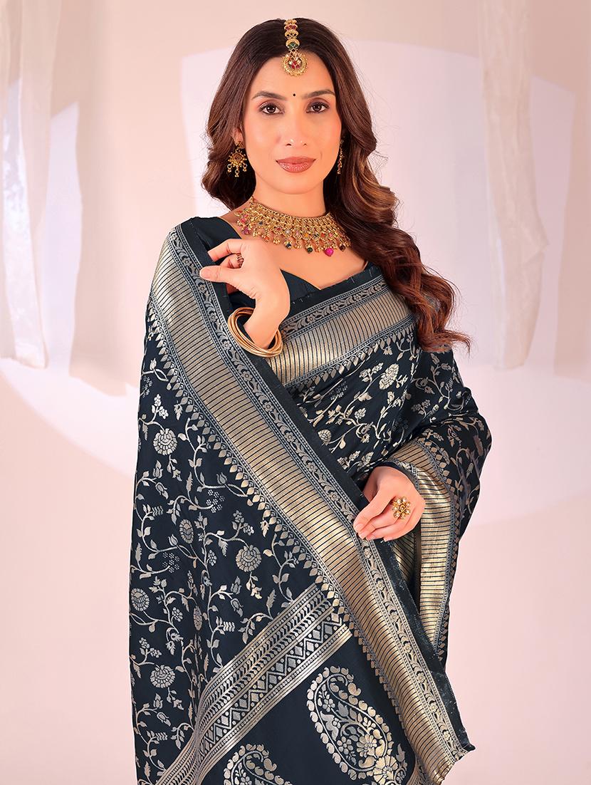 women self design banarasi saree with blouse - 22007055 - Standard Image - 2