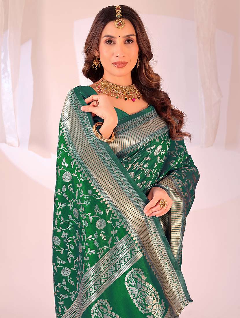 women self design banarasi saree with blouse - 22007057 -  Standard Image - 2
