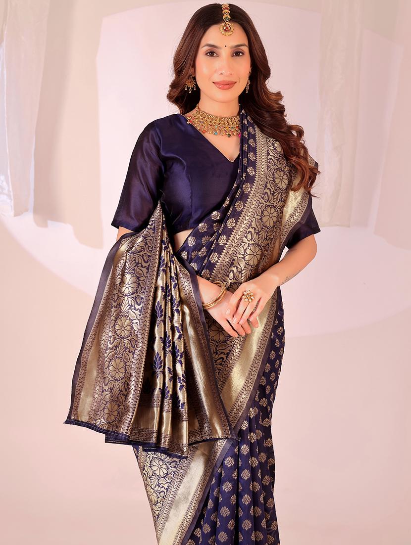 women self design banarasi saree with blouse - 22007064 - Standard Image - 2