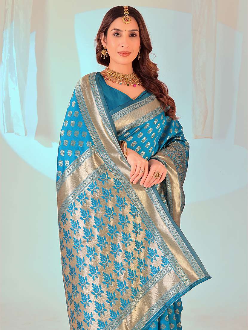 women self design banarasi saree with blouse - 22007070 -  Standard Image - 2