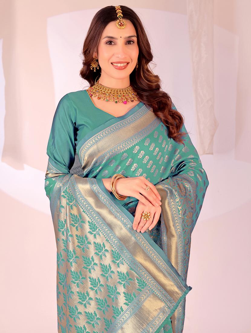 women self design banarasi saree with blouse - 22007074 - Standard Image - 2