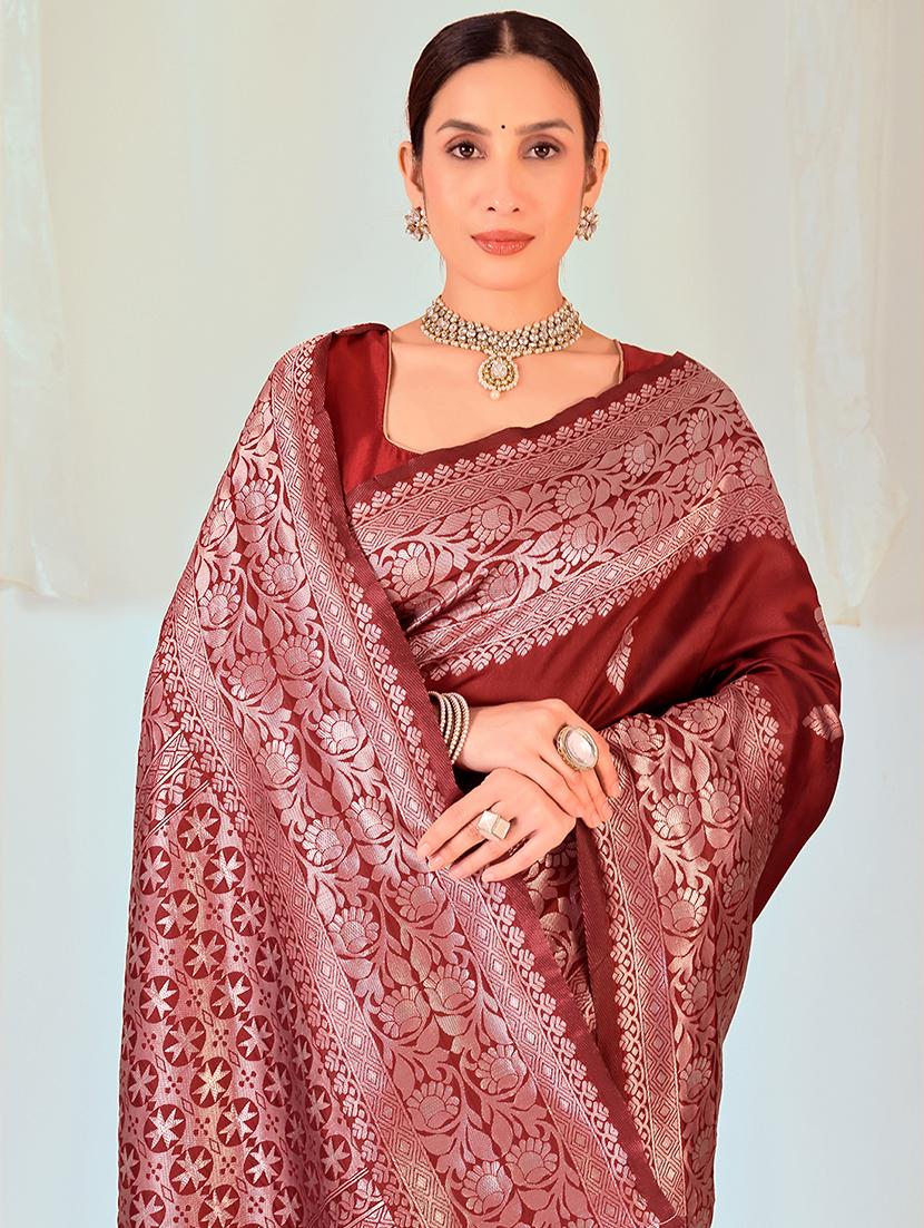 women self design banarasi saree with blouse - 22007075 - Standard Image - 2