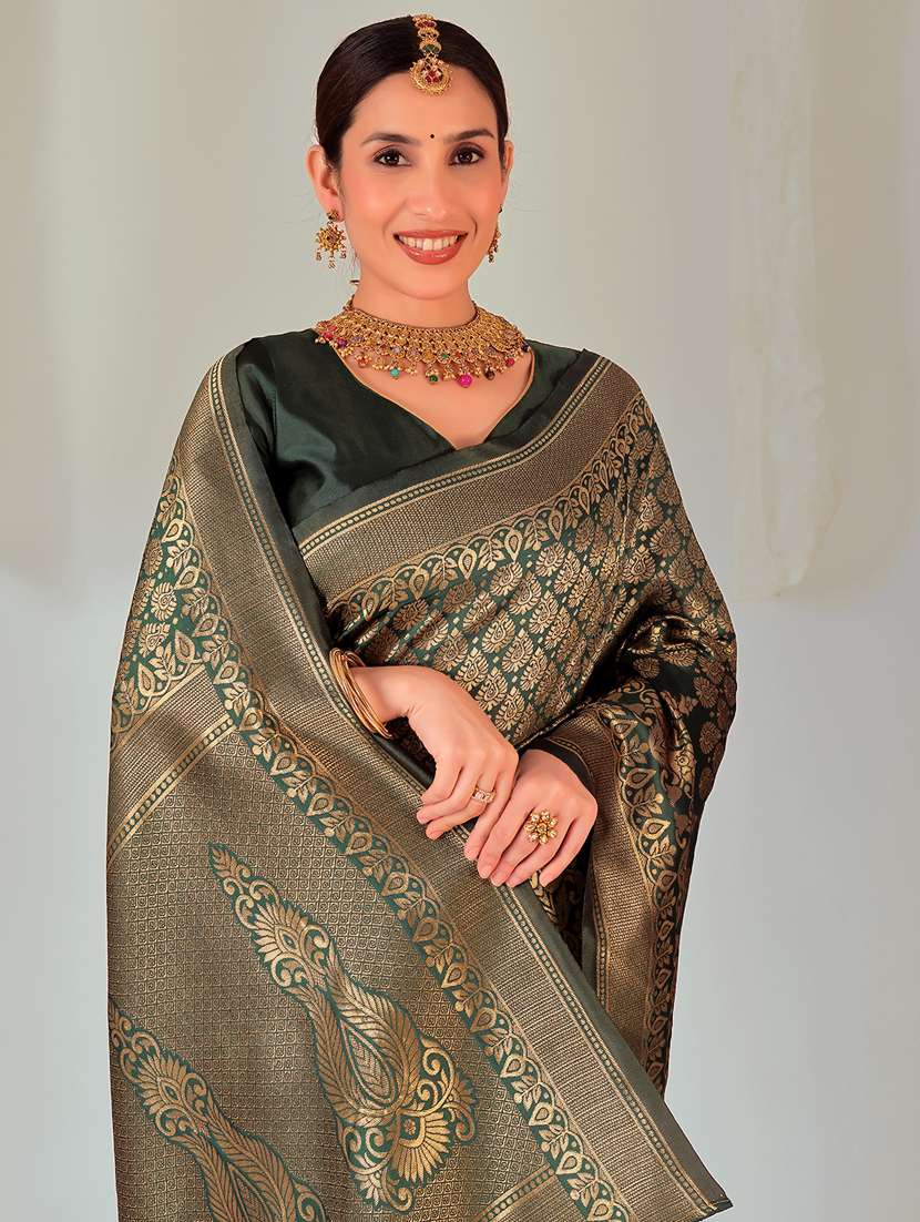 women self design banarasi saree with blouse - 22007080 -  Standard Image - 2