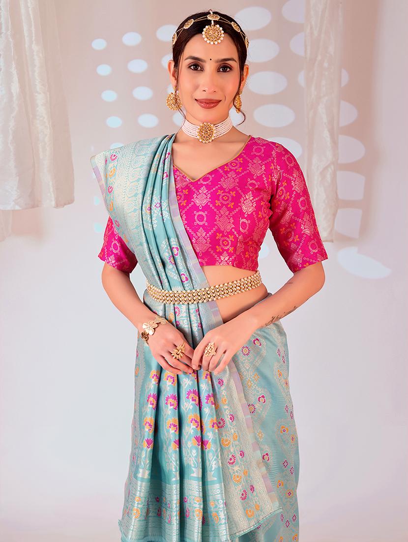 women self design banarasi saree with blouse - 22007088 - Standard Image - 2