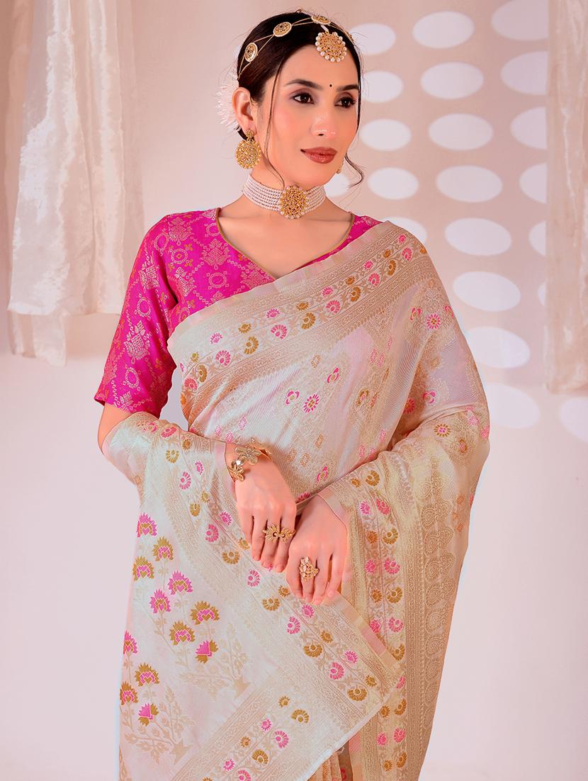 women self design banarasi saree with blouse - 22007089 - Standard Image - 2