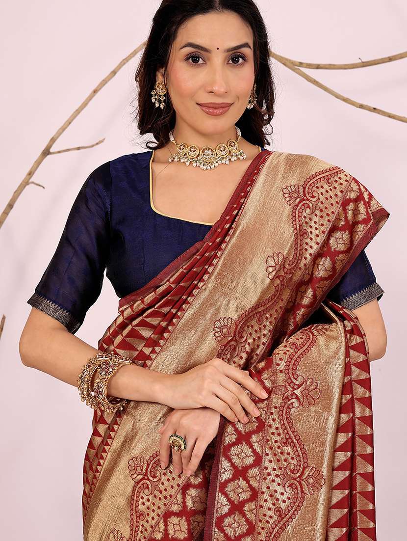 women self design banarasi saree with blouse - 22007131 - Standard Image - 2