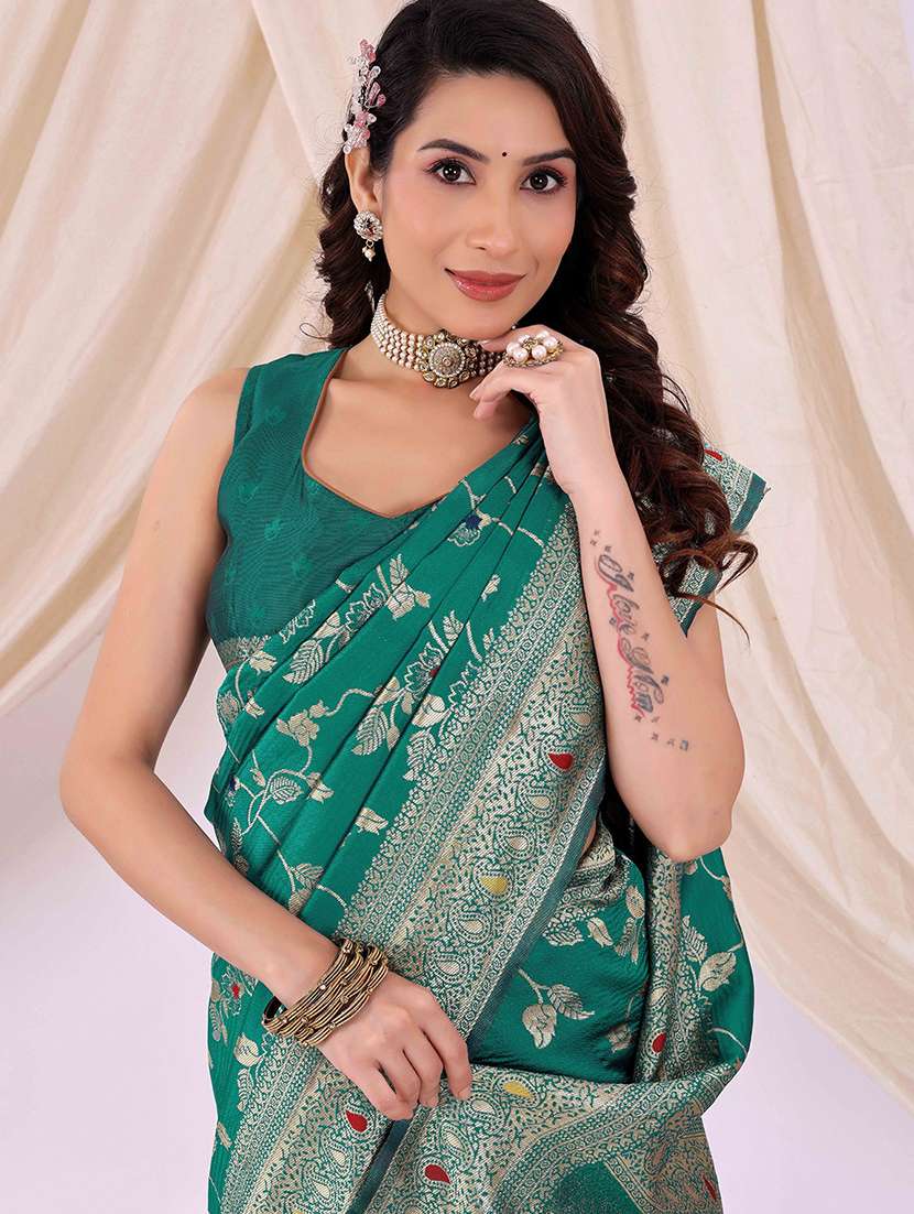 women self design banarasi saree with blouse - 22007171 - Standard Image - 2