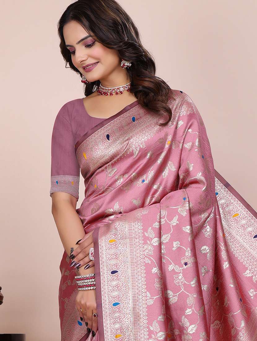 women self design banarasi saree with blouse - 22007173 -  Standard Image - 2