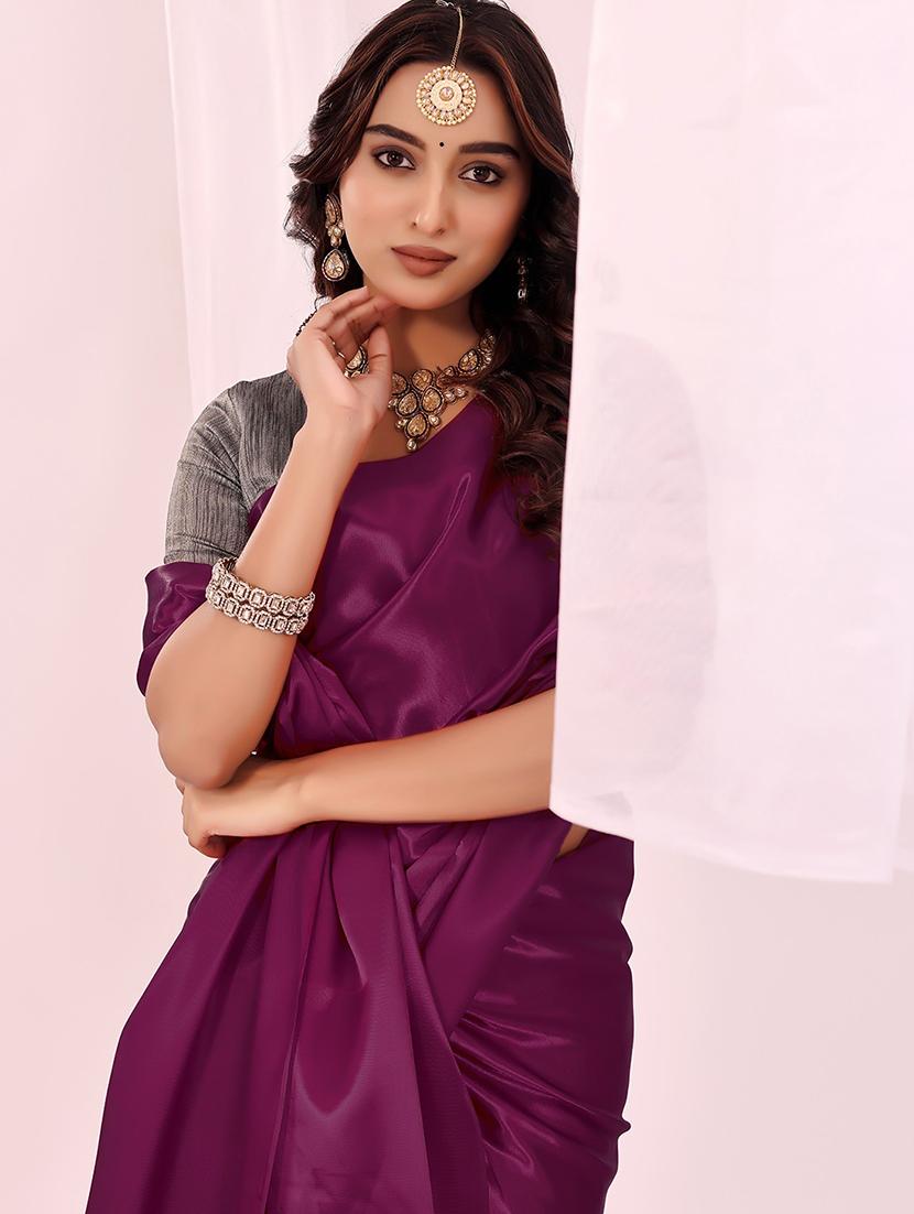 women embellished lace bordered saree with blouse - 22007291 - Standard Image - 2
