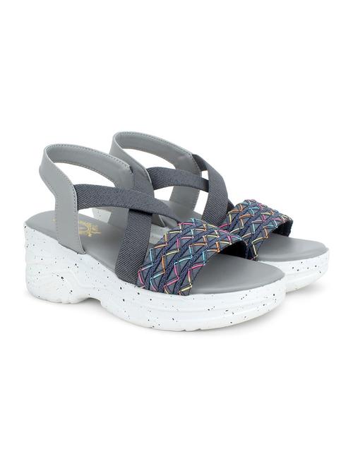 women texture back strap wedge - 22007704 - Standard Image - 0