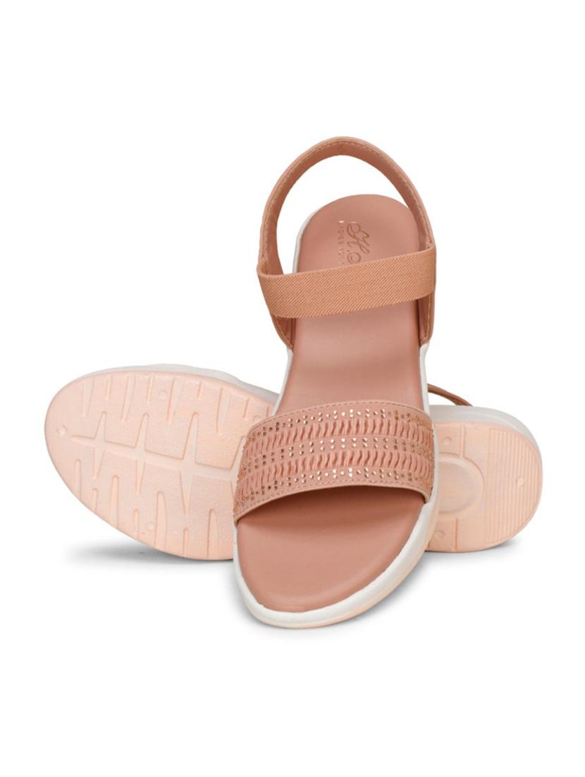 women texture back strap wedge - 22007717 - Standard Image - 2