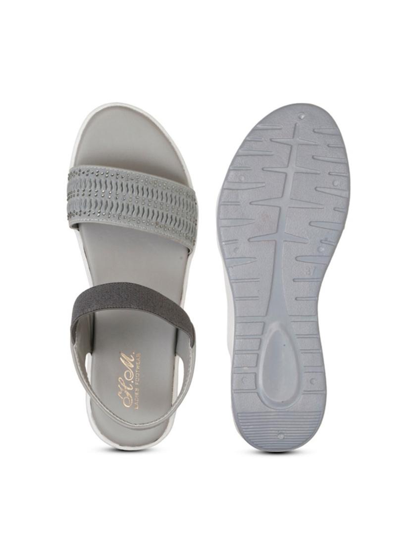 women texture back strap wedge - 22007718 - Standard Image - 2